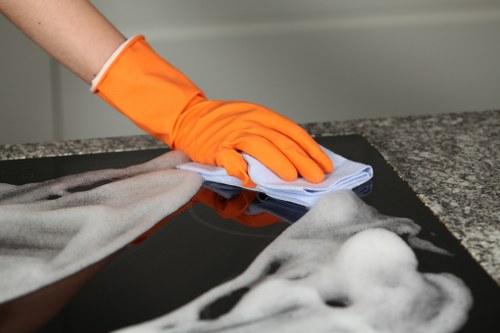 Customer raising a carpet cleaning complaint in a professional service setting