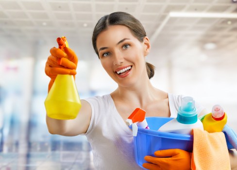 Communal hallway cleaning in a Forest Hill apartment block