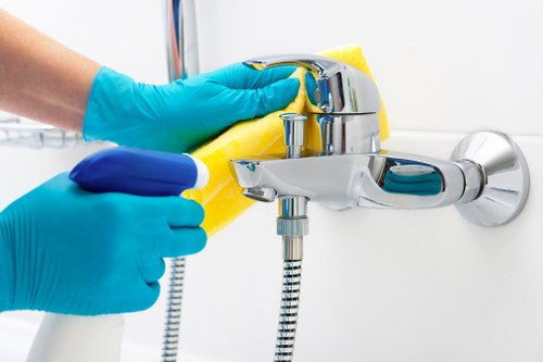 Local cleaning team preparing a rental property in SE23