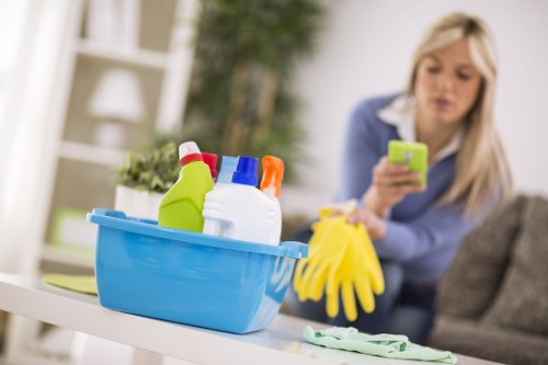 Bin area and communal corridor cleaning in South East London